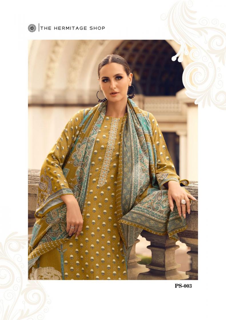 the hermitage shop present paisely Pure Viscos unstitched pakistani salwar suit