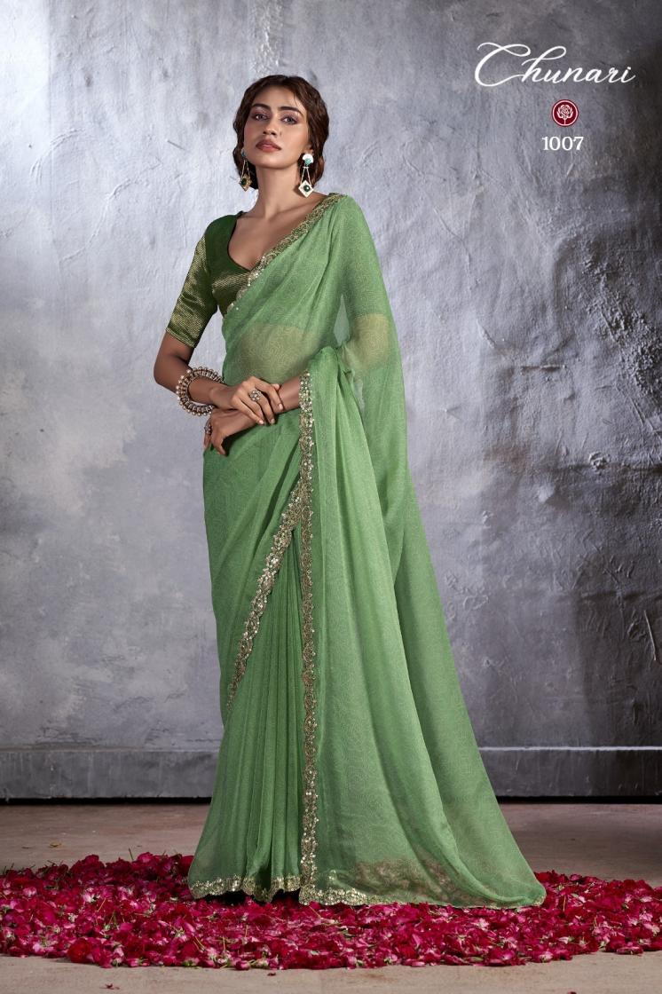 stavan by chunari all time hites chiffon stylish look saree supplier