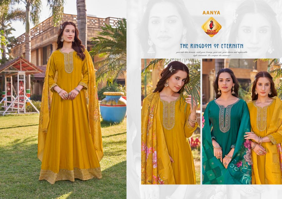shruti ghunghat vol 3 viscose vichitra silk traditional readymade kurti with dupatta