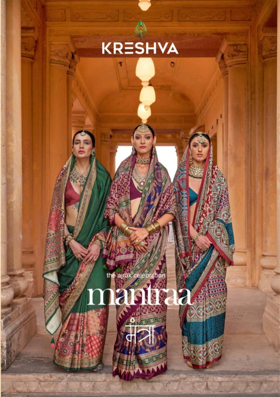 KRESHVA MANTRA 4005-4014 SILK SHOP GLAMOROUS STYLES SAREES