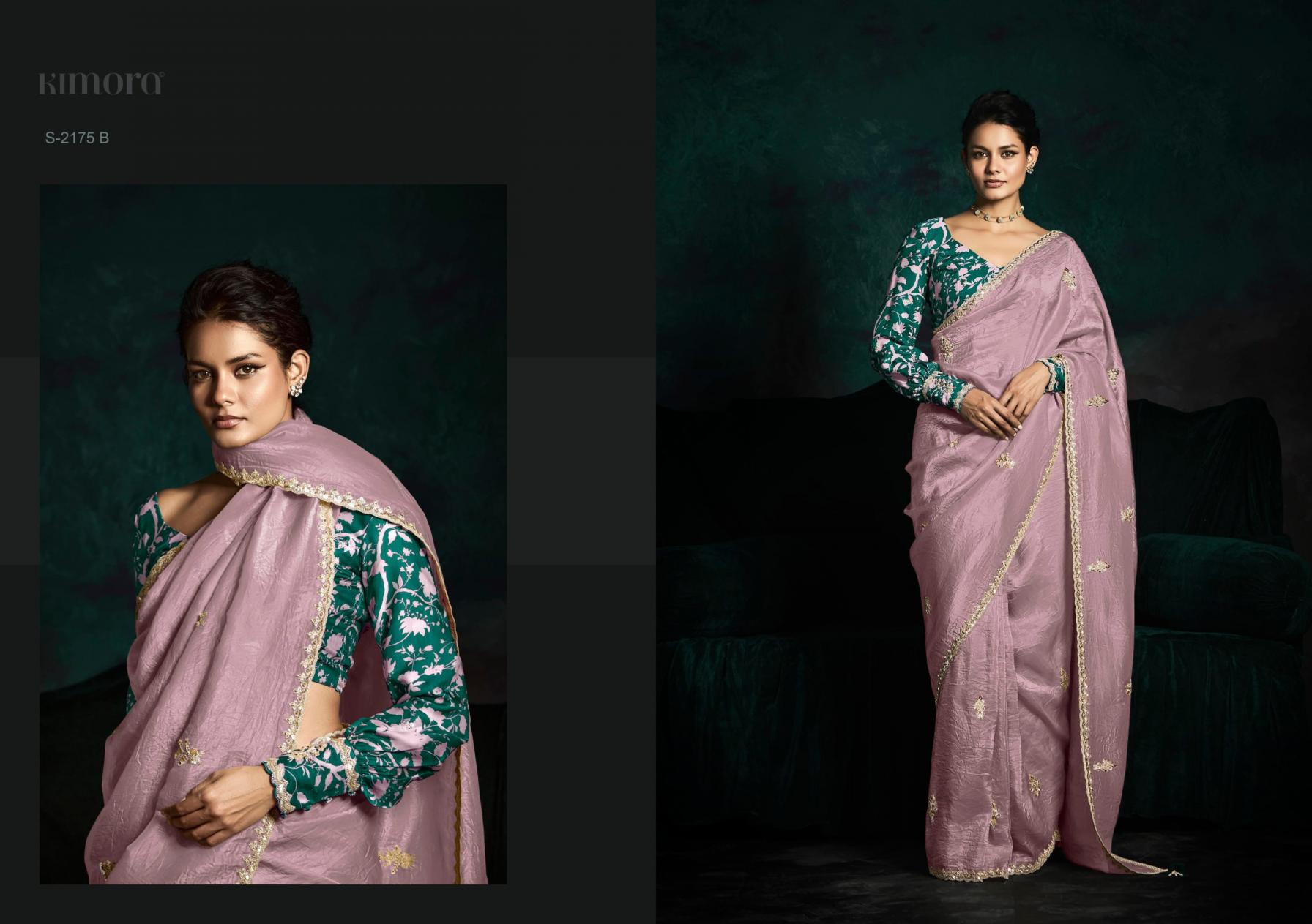 KIMORA RANGAT 2175 COLOURS BEAUTIFIED TRADITIONAL SAREE PERFECT FOR FESTIVALS