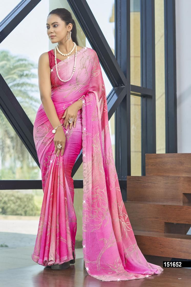 VALLABHI PRINT SIMONA VOL 10 SUMMER SPECIAL MOSS CHIFFON BEAUTIFUL SAREES