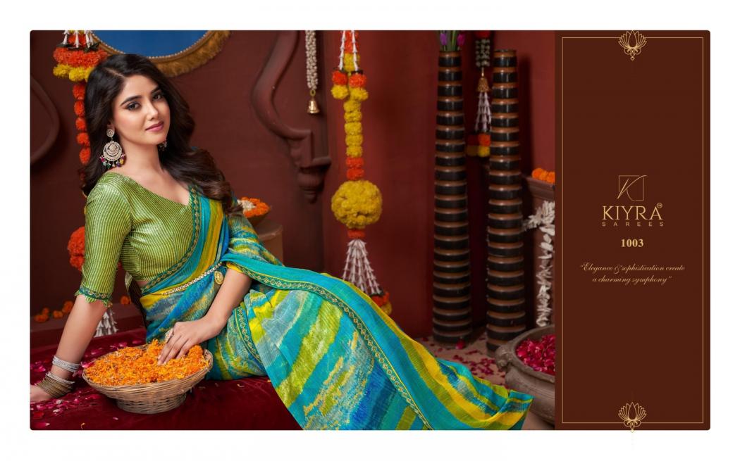 KIYRA SUVARNIKA GEORGETTE HIT DESIGN STYLISH SAREE WHOLESALER