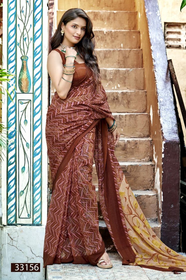 VALLABHI PRINT REGINA VOL 15 GEORGETTE CASUAL SAREE FOR WOMENS
