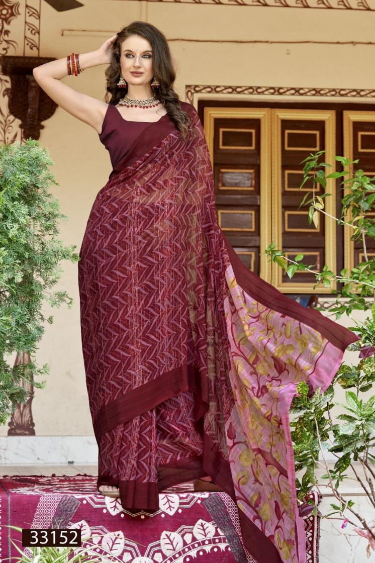 VALLABHI PRINT REGINA VOL 15 GEORGETTE CASUAL SAREE FOR WOMENS