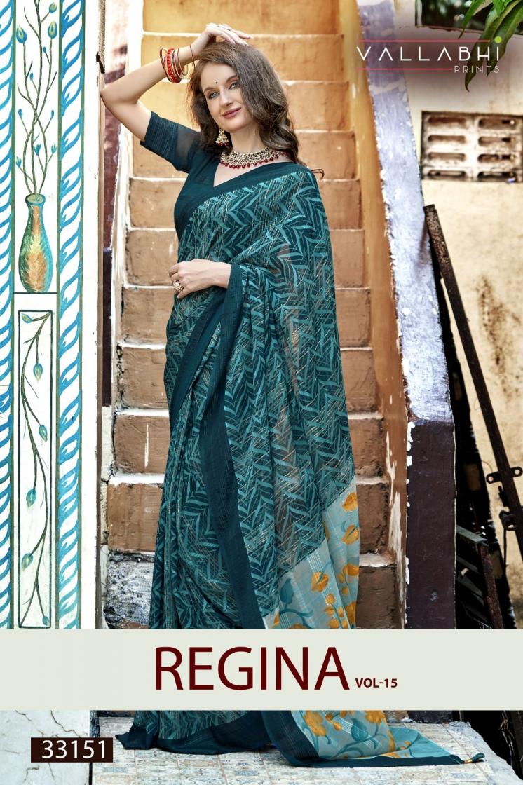 VALLABHI PRINT REGINA VOL 15 GEORGETTE CASUAL SAREE FOR WOMENS
