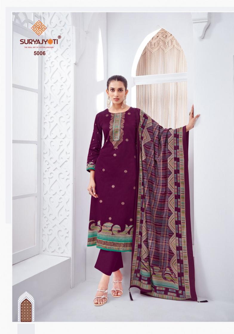 SURYAJYOTI PALLAVI VOL 5 HIT DESIGN JAM SATIN CASUAL DRESS MATERIAL