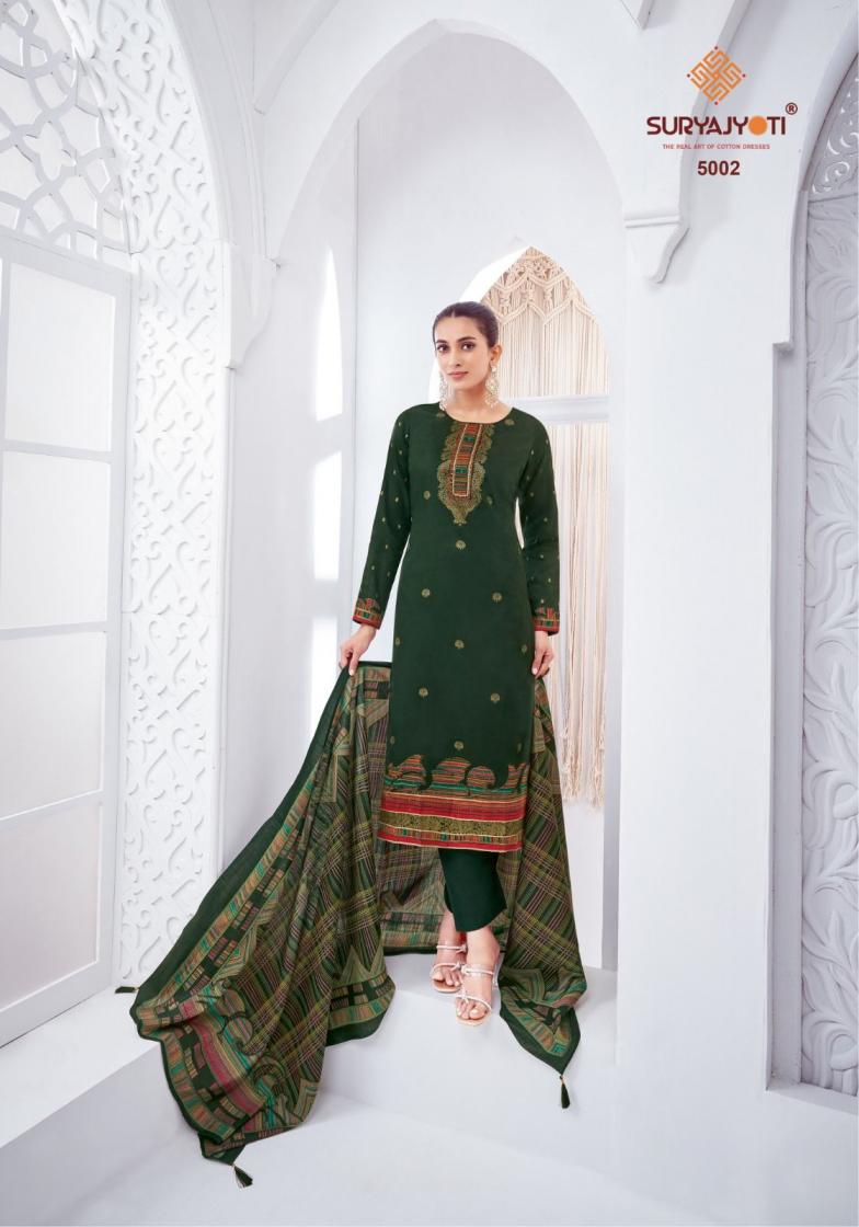 SURYAJYOTI PALLAVI VOL 5 HIT DESIGN JAM SATIN CASUAL DRESS MATERIAL