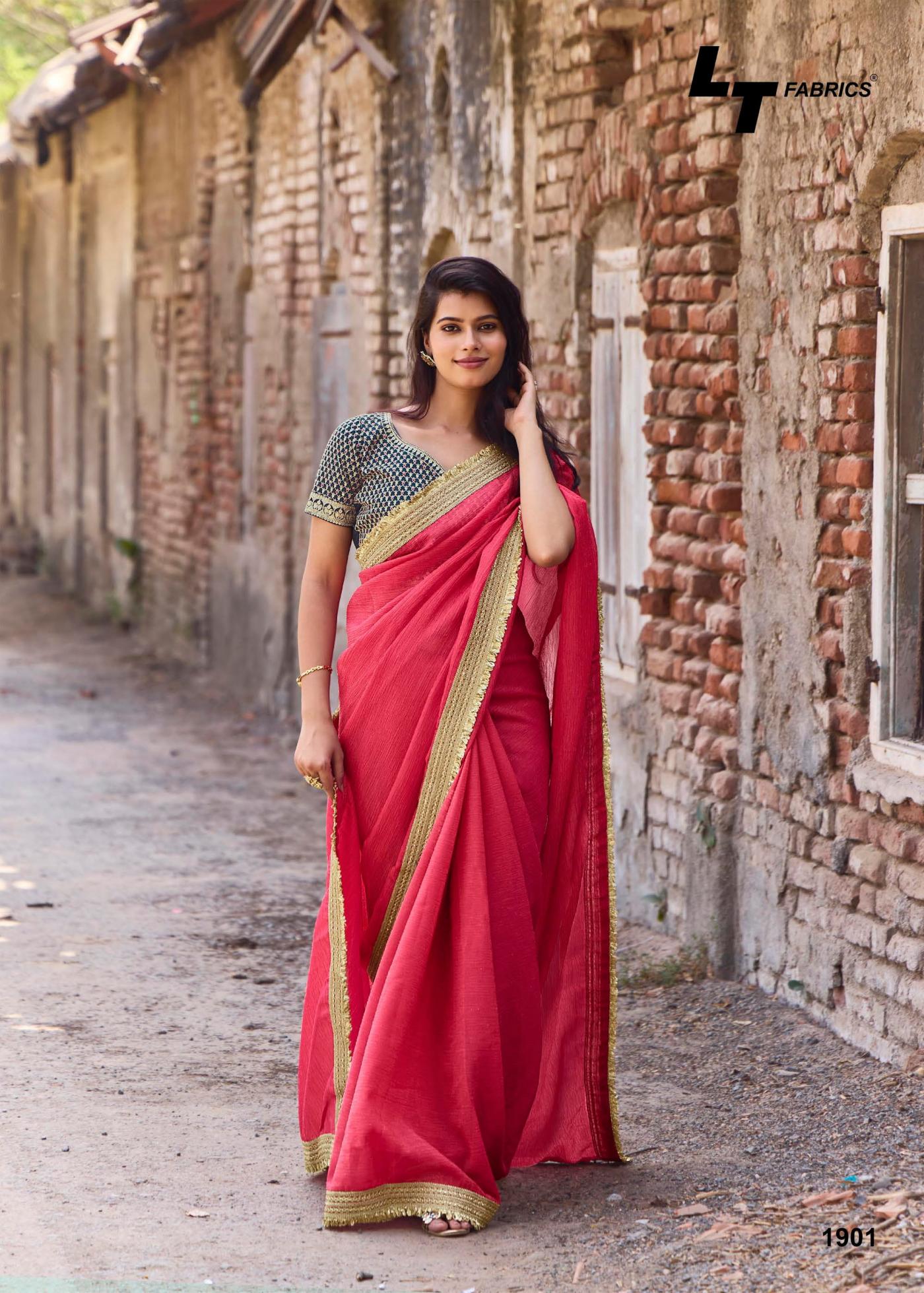 LT FASHION SILVER STONE VOL 19 COSMOS DESIGNER SAREE FOR WOMENS