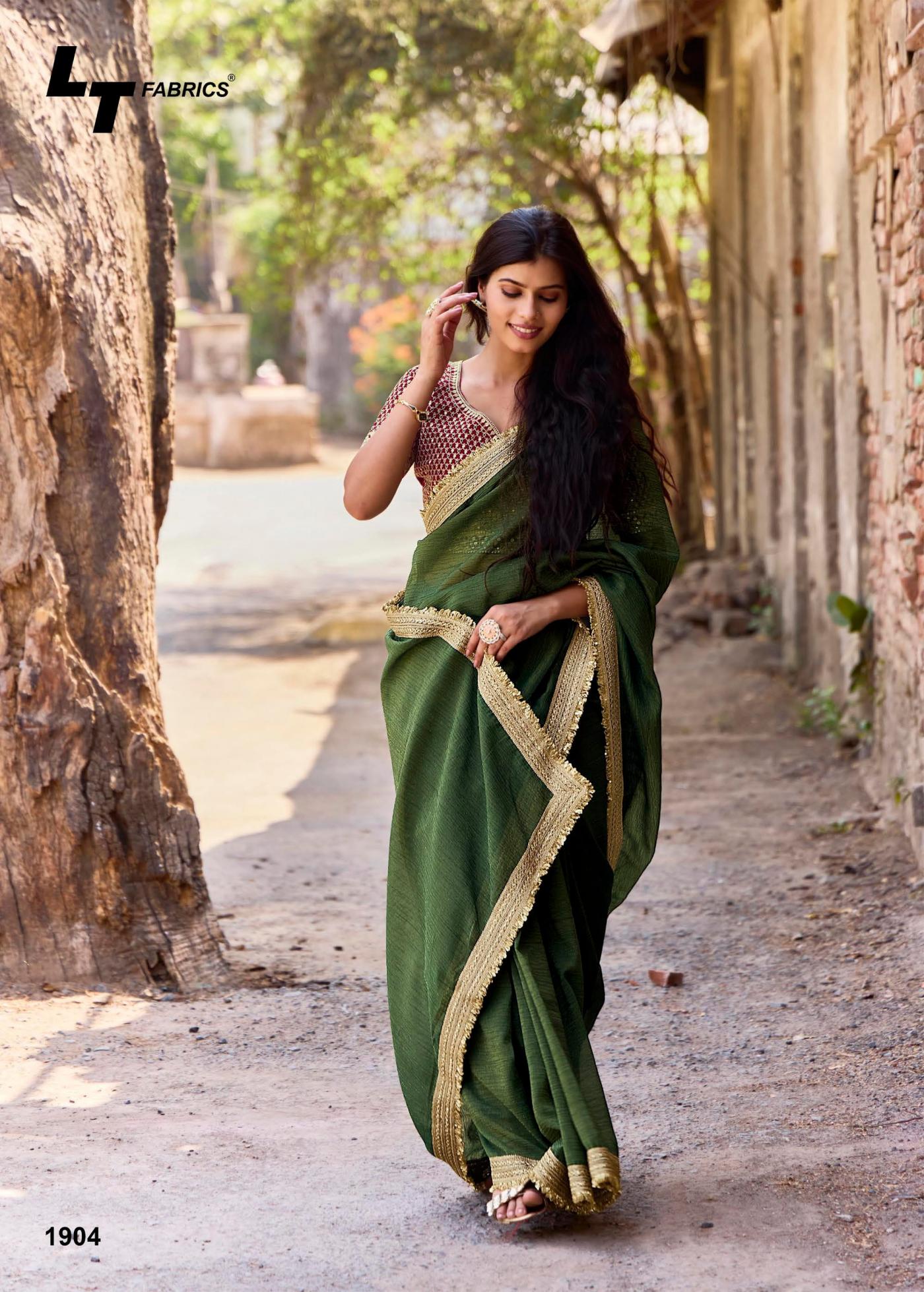 LT FASHION SILVER STONE VOL 19 COSMOS DESIGNER SAREE FOR WOMENS