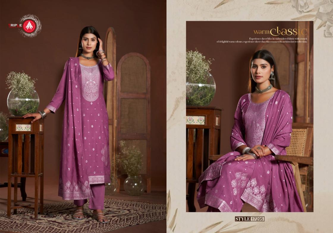 TRIPLE AAA LUNCH KIA LIGHT DESIGNER MUSLIN LAKHNAVI FESTIVAL WEAR SALWAR SUIT
