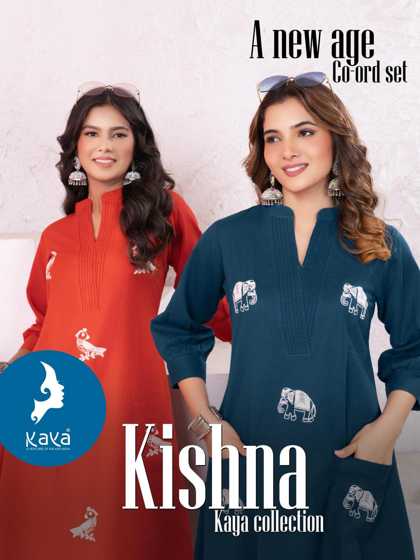 KISHNA BY KAYA COTTON FLEX READYMADE STYLISH CO-ORD SETS SUPPLIER