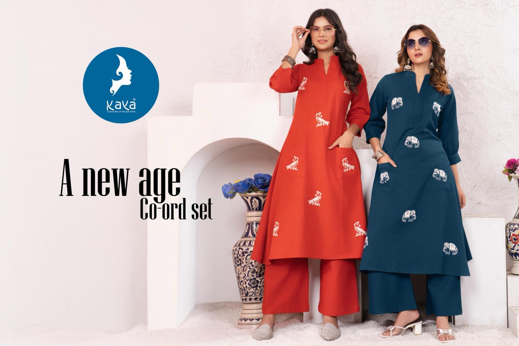 KISHNA BY KAYA COTTON FLEX READYMADE STYLISH CO-ORD SETS SUPPLIER