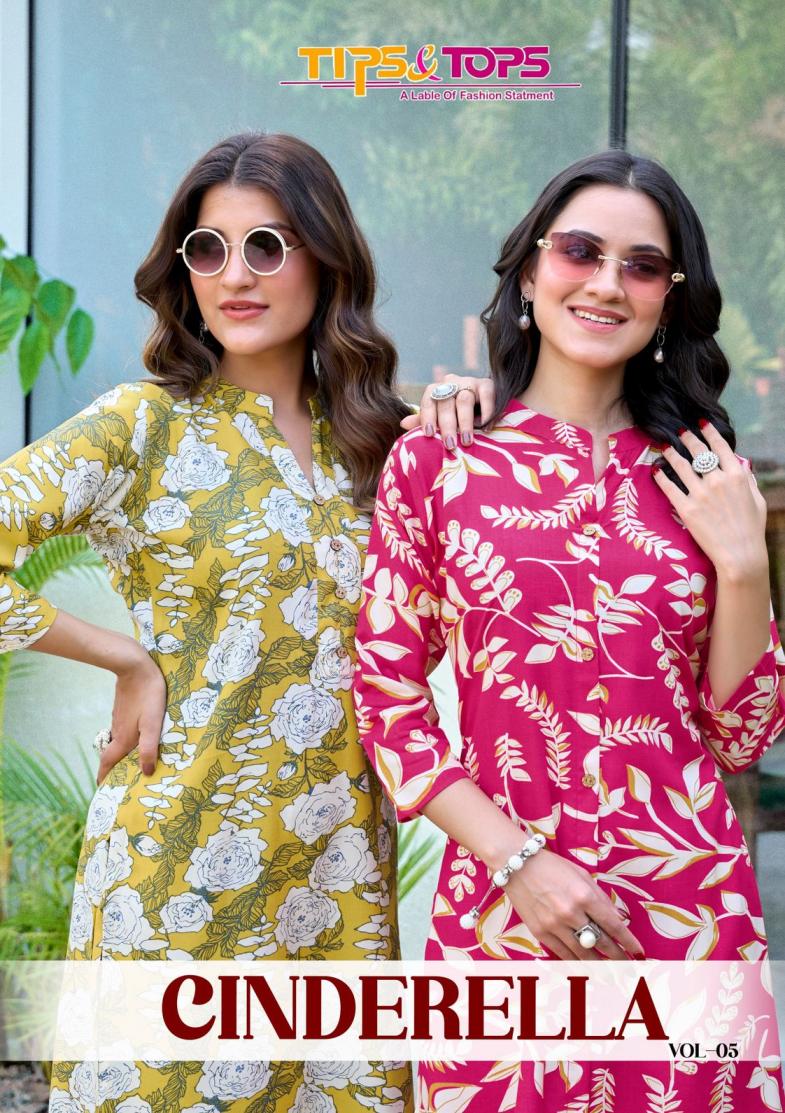 CINDERELLA VOL 5 BY TIPS AND TOPS READYMADE CLASSIC LONG KURTIS