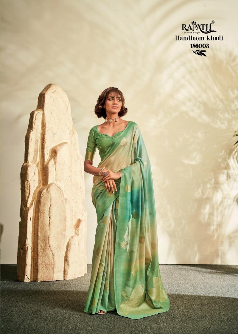 RAJPATH ASOPALAVA SOFT HANDLOOM SILK FASHIONABLE SAREE WHOLESALER