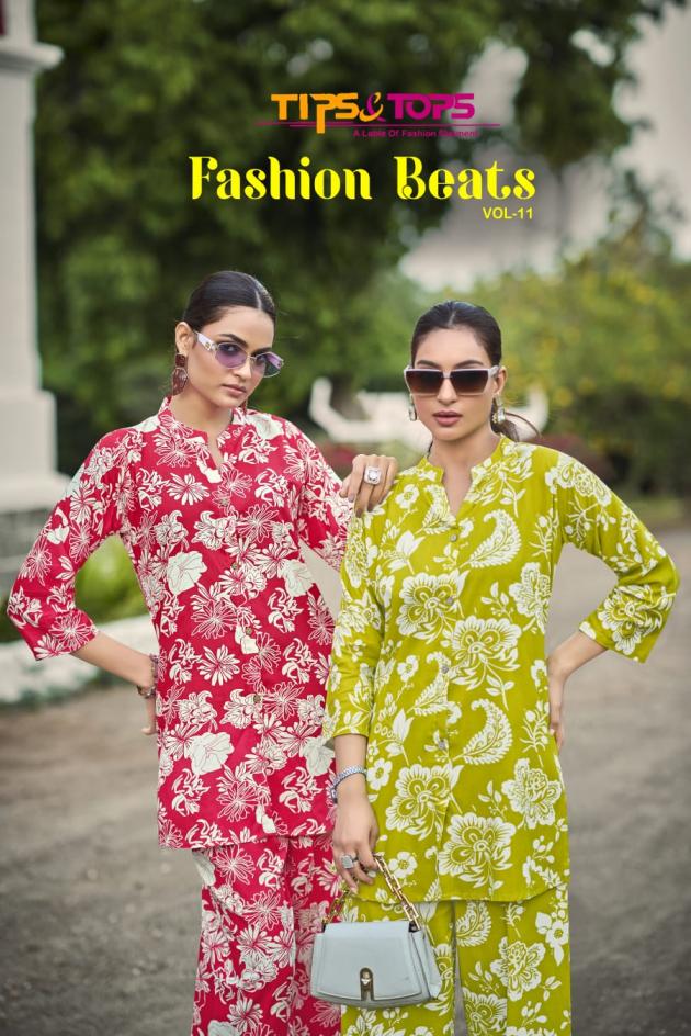 FASHION BEATS VOL 11 BY TIPS AND TOPS READYMADE STYLISH CO-ORD SET FOR LADIES