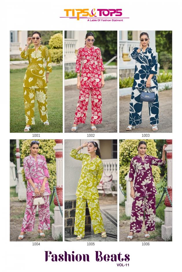FASHION BEATS VOL 11 BY TIPS AND TOPS READYMADE STYLISH CO-ORD SET FOR LADIES