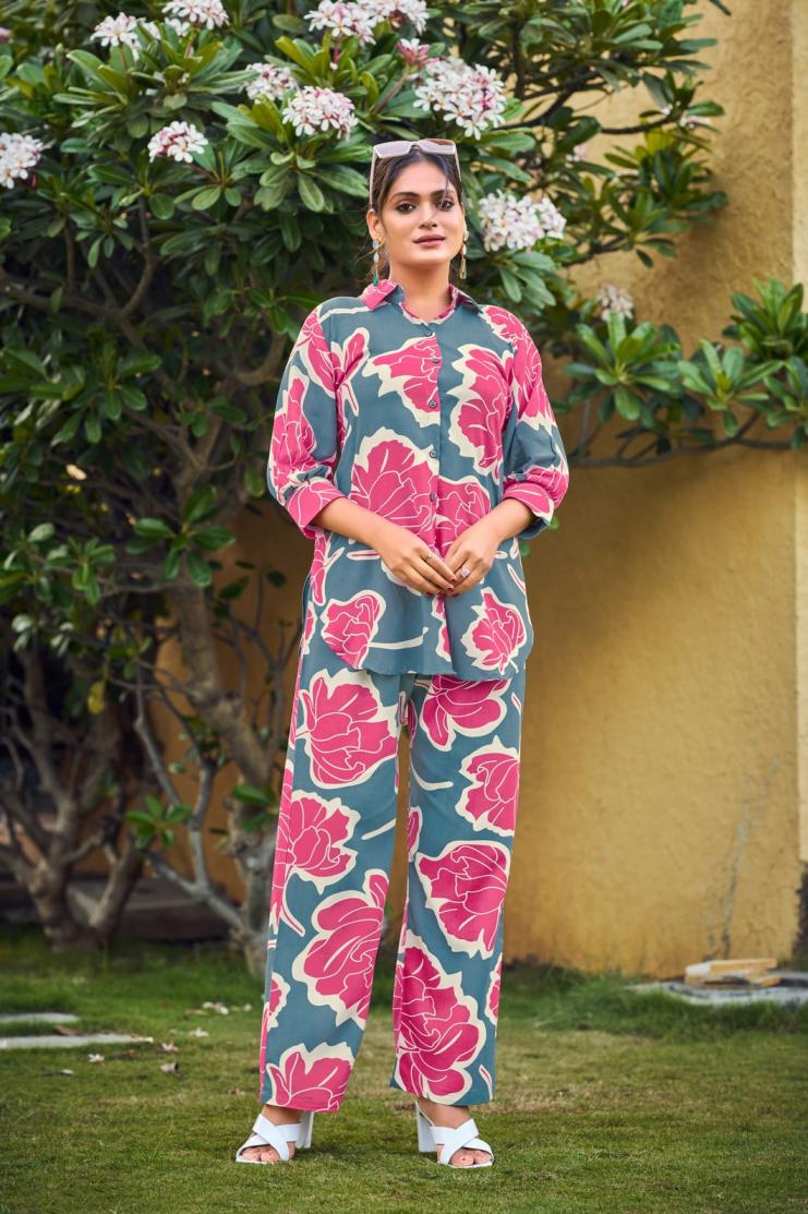 TIPS AND TOPS LIFESTYLE RAYON SHOP TRENDY FULL STITCH CO-ORD SETS