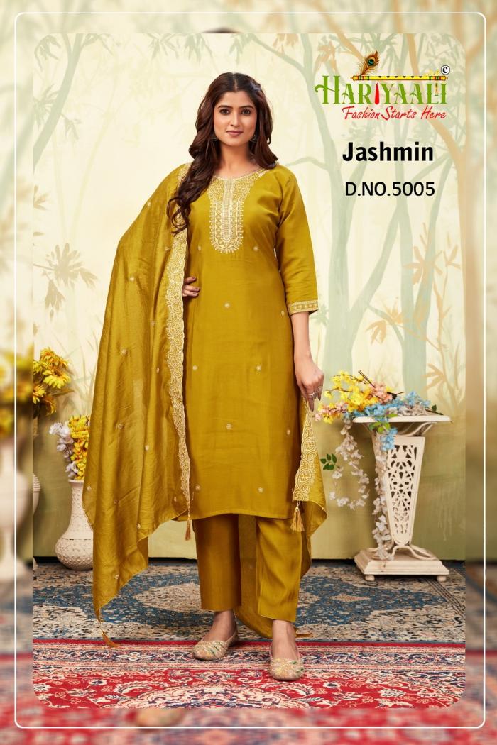 JASHMIN BY HARIYAALI SILK READYMADE CLASSIC LOOK COMBO SET DRESS