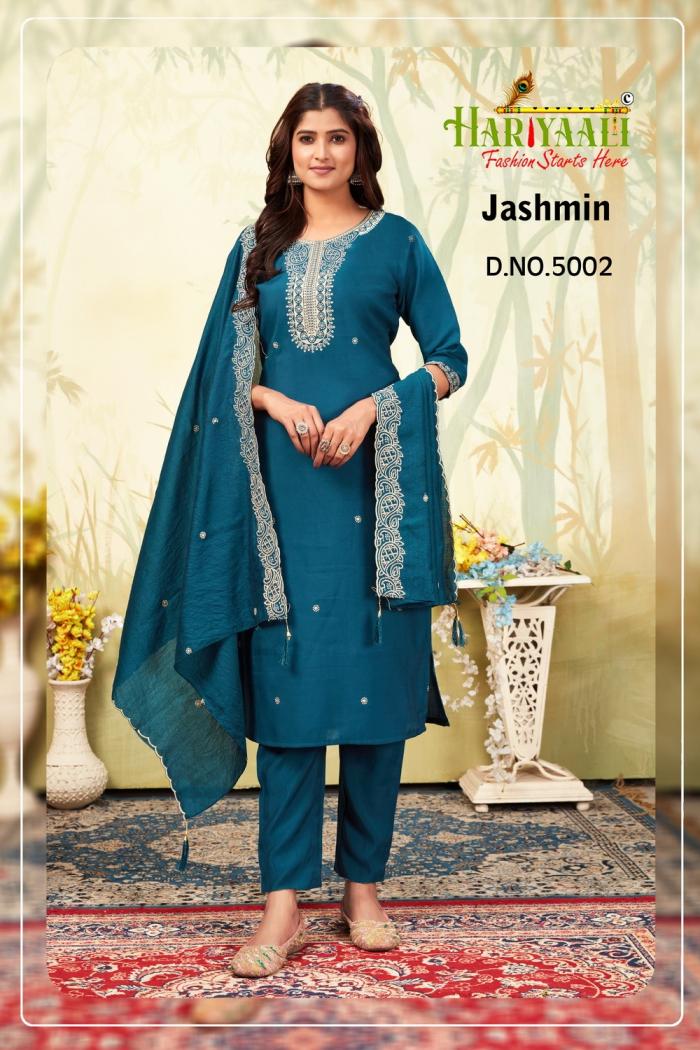 JASHMIN BY HARIYAALI SILK READYMADE CLASSIC LOOK COMBO SET DRESS