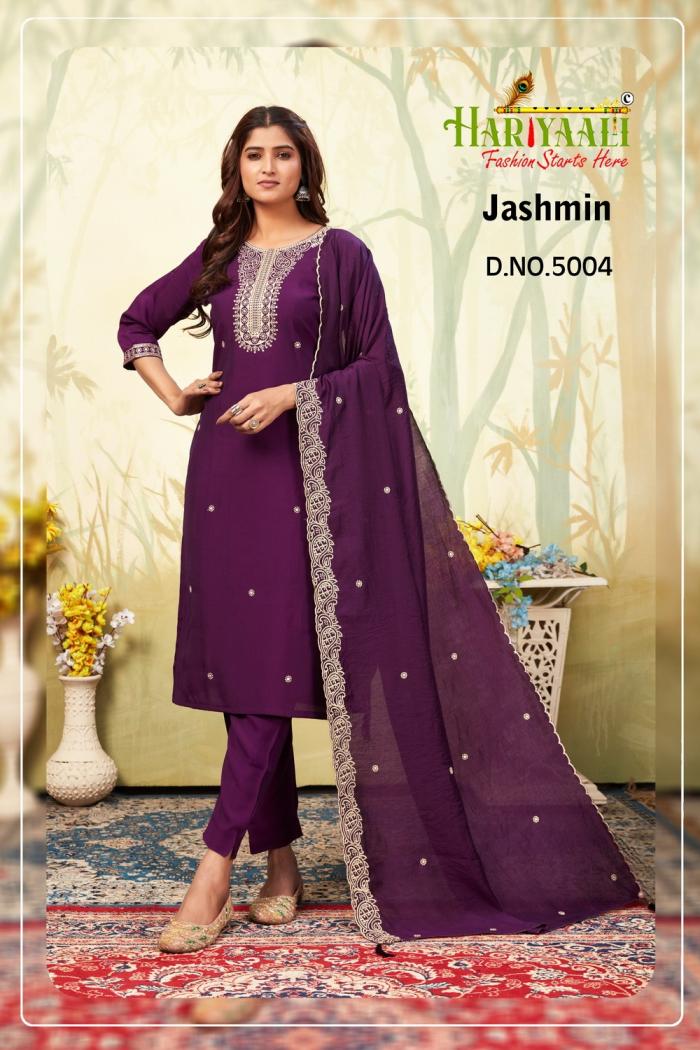 JASHMIN BY HARIYAALI SILK READYMADE CLASSIC LOOK COMBO SET DRESS