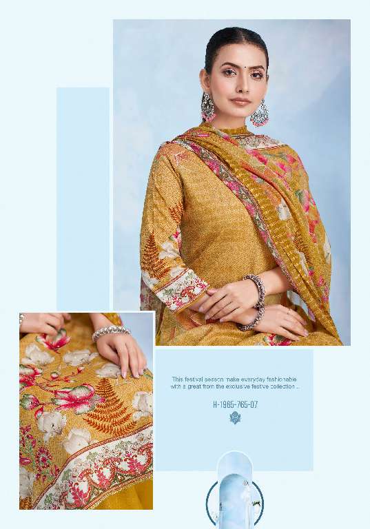 HARSHIT CHUL BUL WHOLESALE PURE CAMBRIC DESIGNER PRINT WITH WORK SUITS