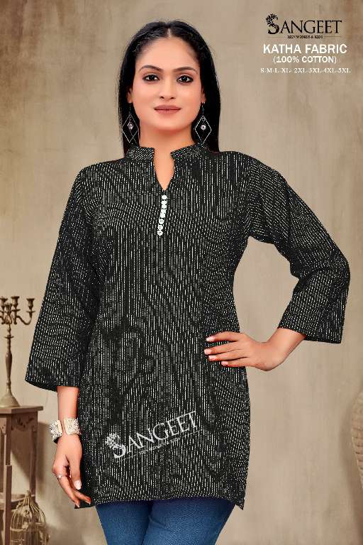 SANGEET KATHA WHOLESALE PURE COTTON FULLY STITCH SHORT TOPS
