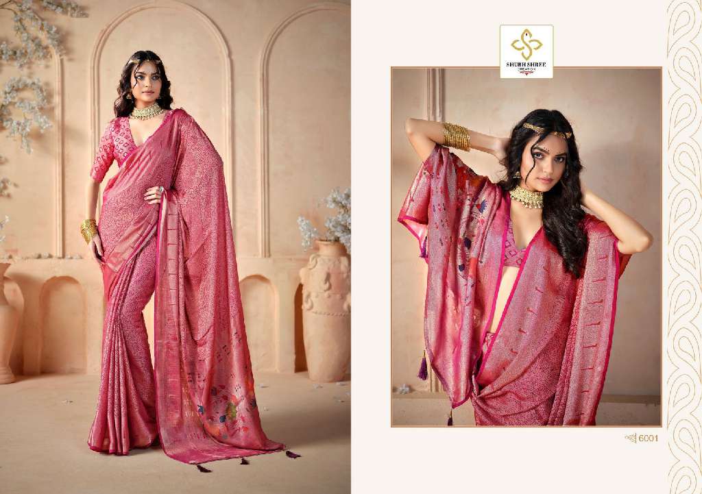 SHUBH SHREE SHALIGRAM VOL-6 WHOLESALE DESIGNER SAREES WITH FANCY COLOURS