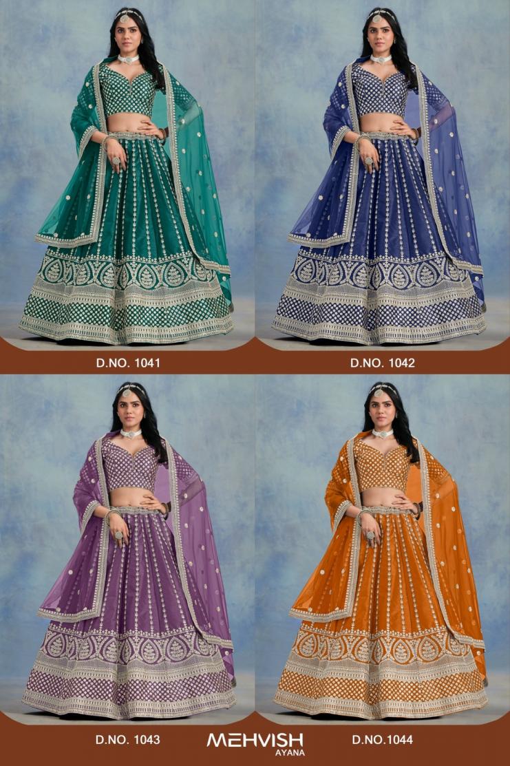 AYANA BY MEHVISH ART SILK TRADITIONAL WEAR UNSTITCH CHANIYA CHOLI