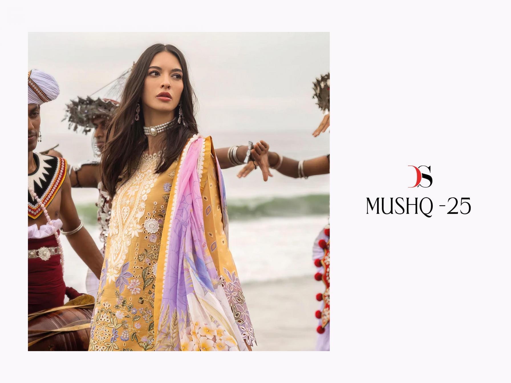 DEEPSY SUITS MUSHQ VOL 25 COTTON FANCY PAKISTANI SUIT FOR LADIES