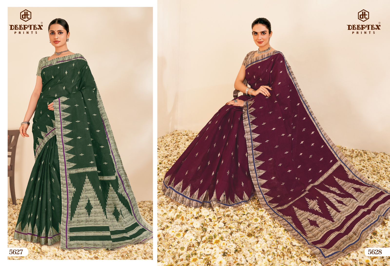 Deeptex Mother India Vol-56 Wholesale Pure Cotton Sarees