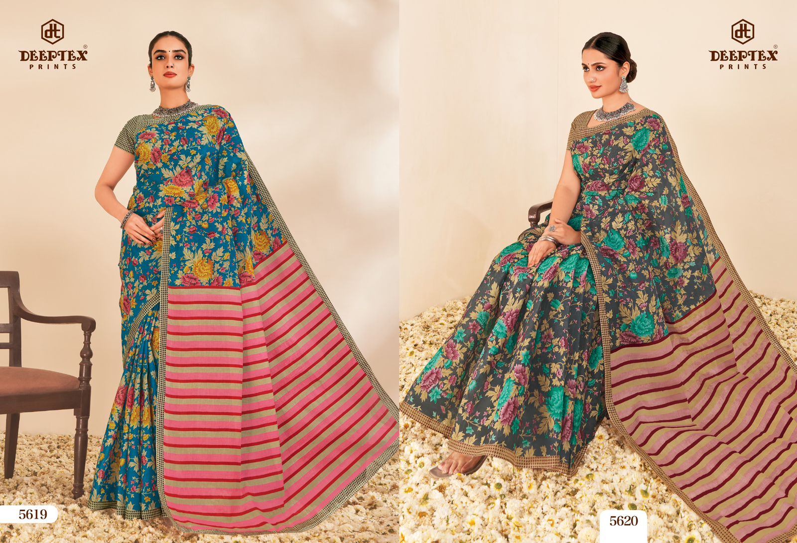 Deeptex Mother India Vol-56 Wholesale Pure Cotton Sarees