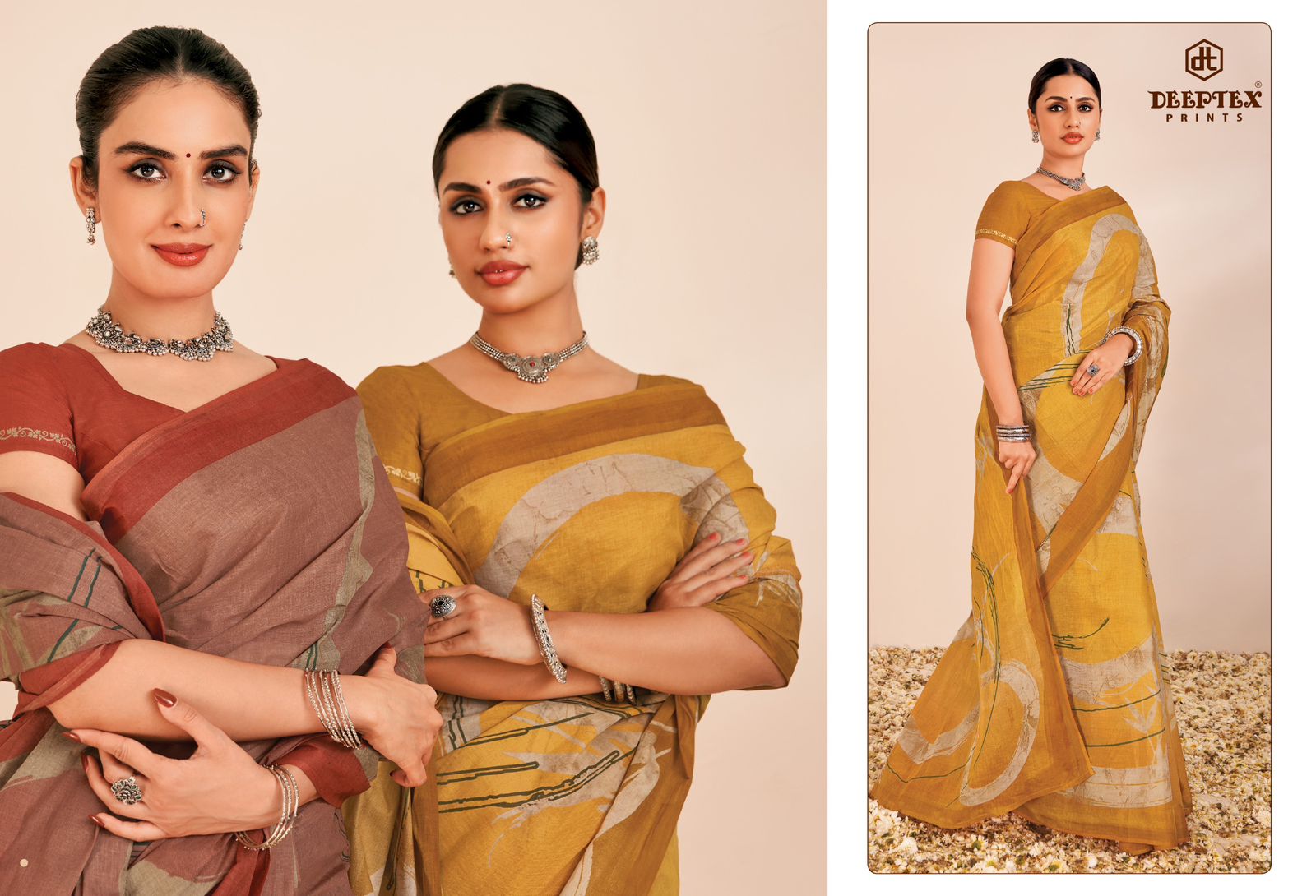 Deeptex Mother India Vol-56 Wholesale Pure Cotton Sarees