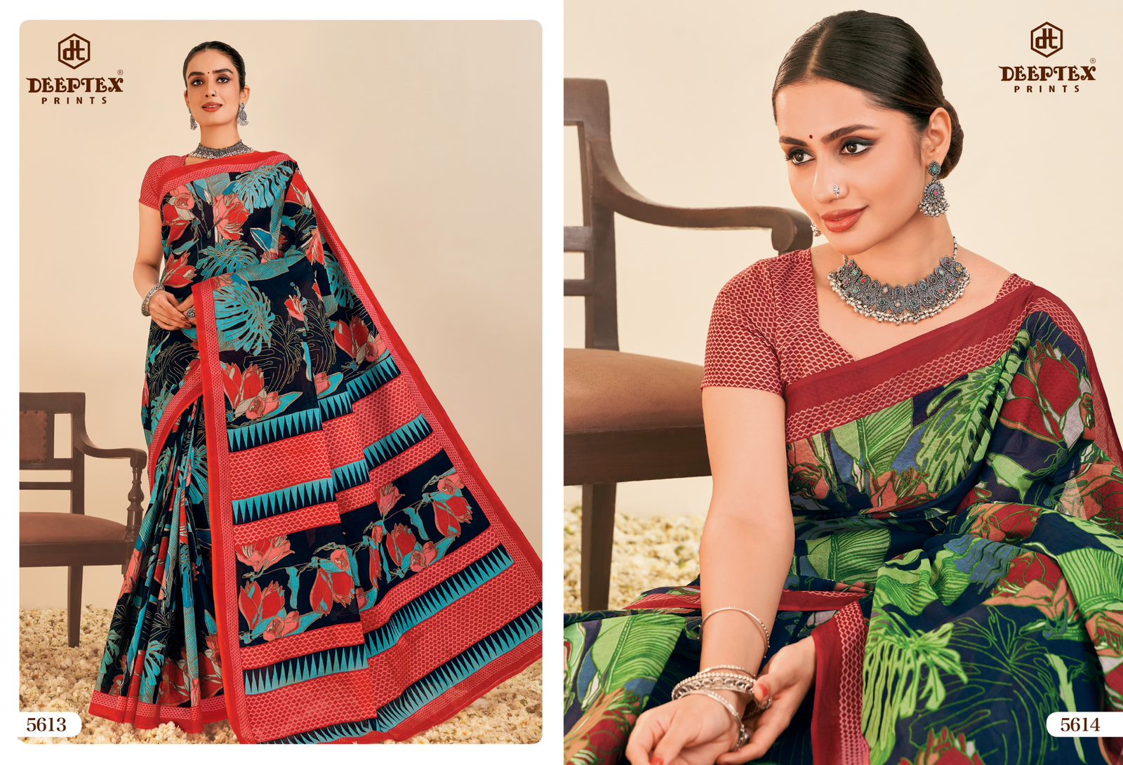 Deeptex Mother India Vol-56 Wholesale Pure Cotton Sarees