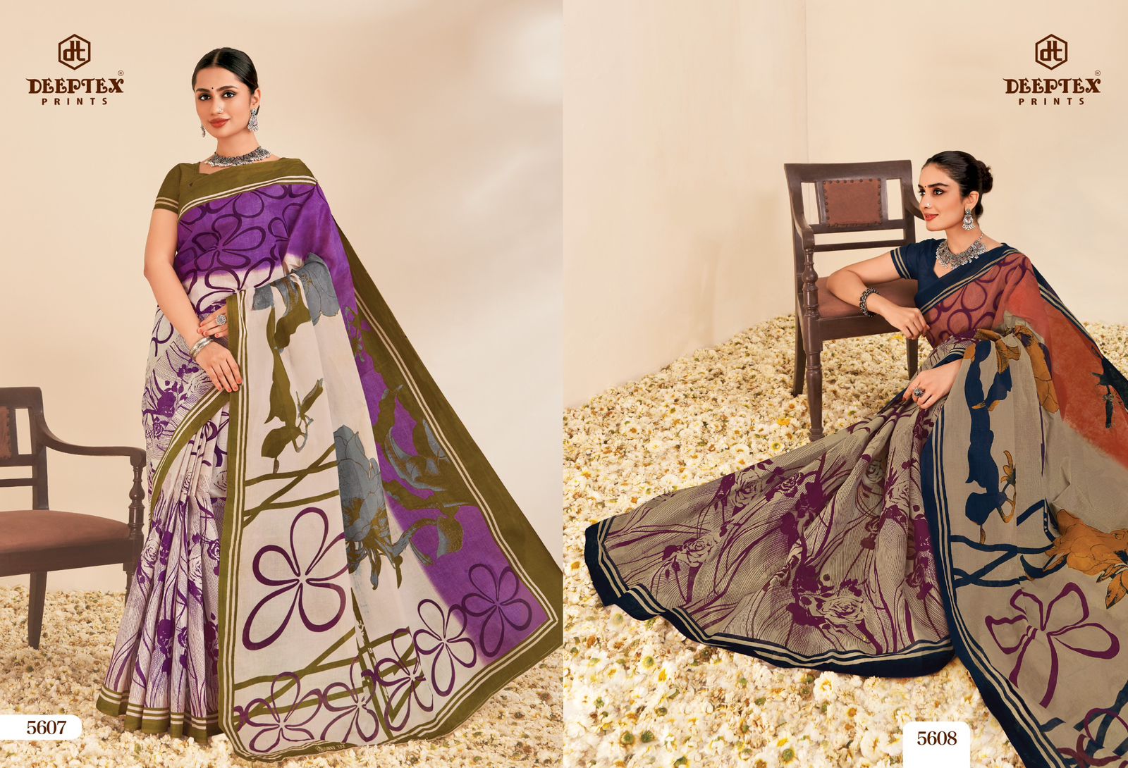 Deeptex Mother India Vol-56 Wholesale Pure Cotton Sarees