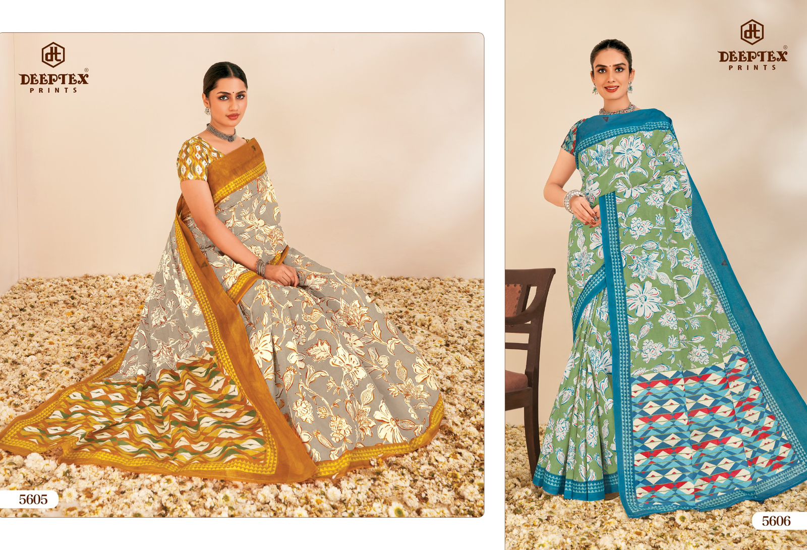 Deeptex Mother India Vol-56 Wholesale Pure Cotton Sarees
