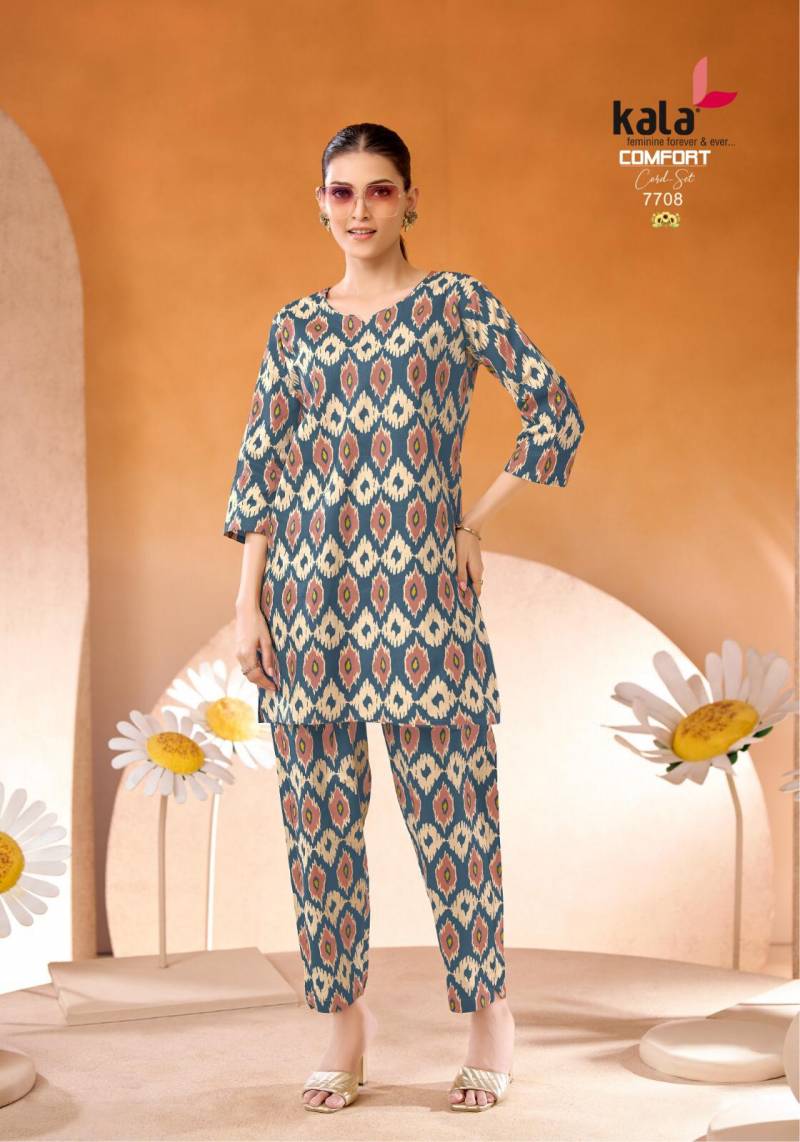 Kala Comfort Cord Set Vol 2 Cotton Printed Co Ord Set
