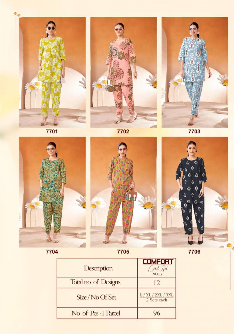 Kala Comfort Cord Set Vol 2 Cotton Printed Co Ord Set