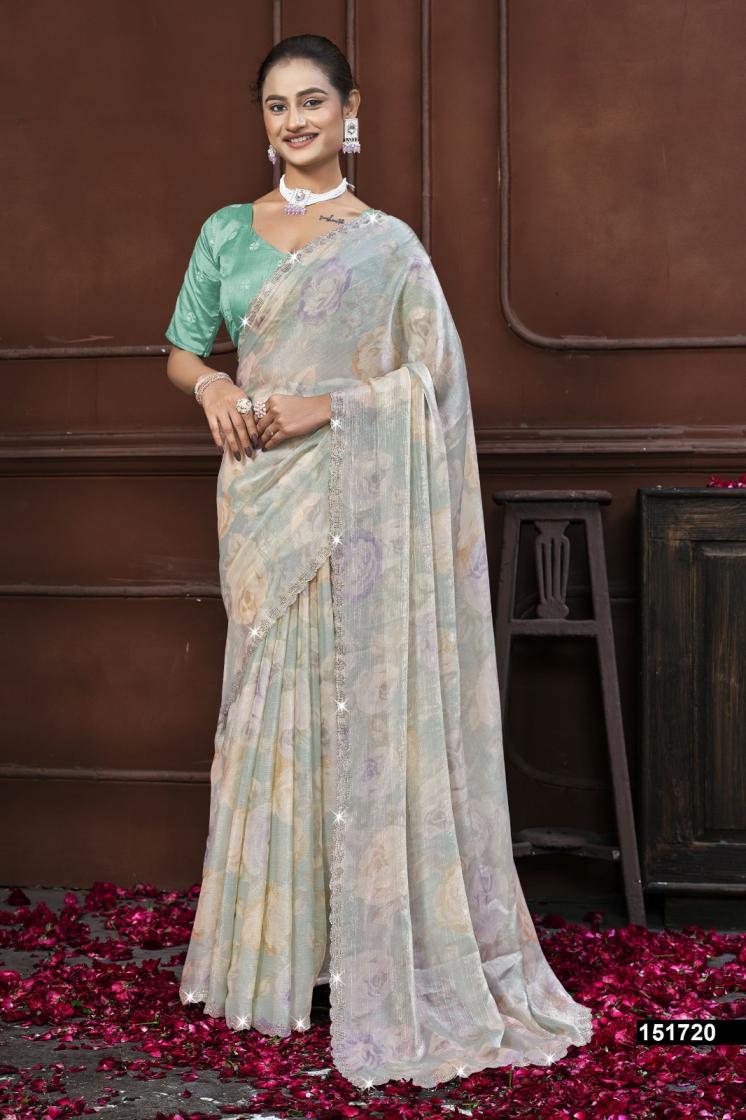 KARUNA VOL 12 BY VALLABHI PRINT CHIFFON SUMMER BEAUTY SAREES
