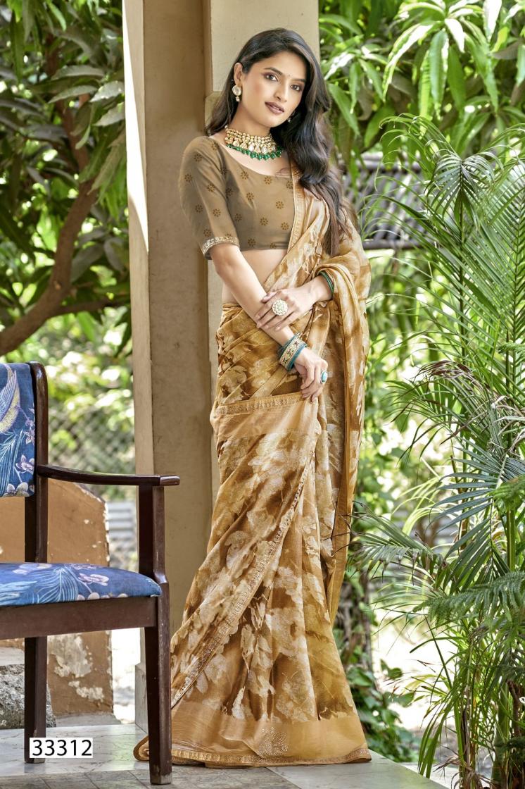DHANISHTHA VOL 2 BY VALLABHI PRINT BEAUTIFUL LOOK BRASSO SAREES