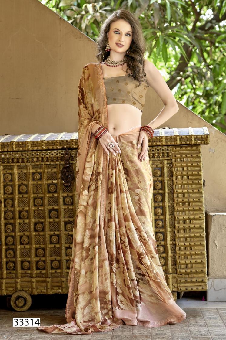 DHANISHTHA VOL 2 BY VALLABHI PRINT BEAUTIFUL LOOK BRASSO SAREES