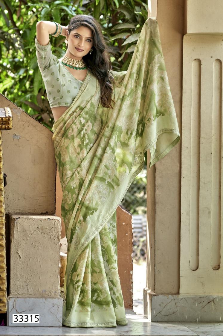 DHANISHTHA VOL 2 BY VALLABHI PRINT BEAUTIFUL LOOK BRASSO SAREES