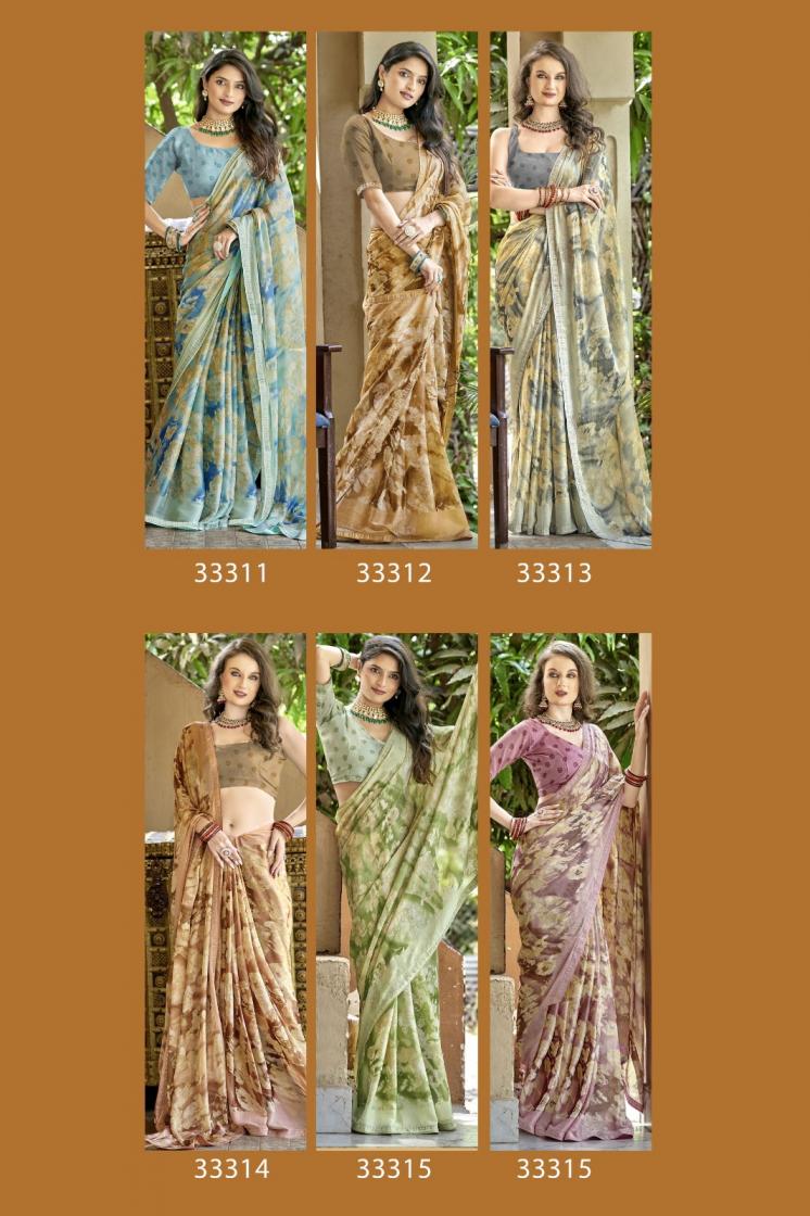 DHANISHTHA VOL 2 BY VALLABHI PRINT BEAUTIFUL LOOK BRASSO SAREES