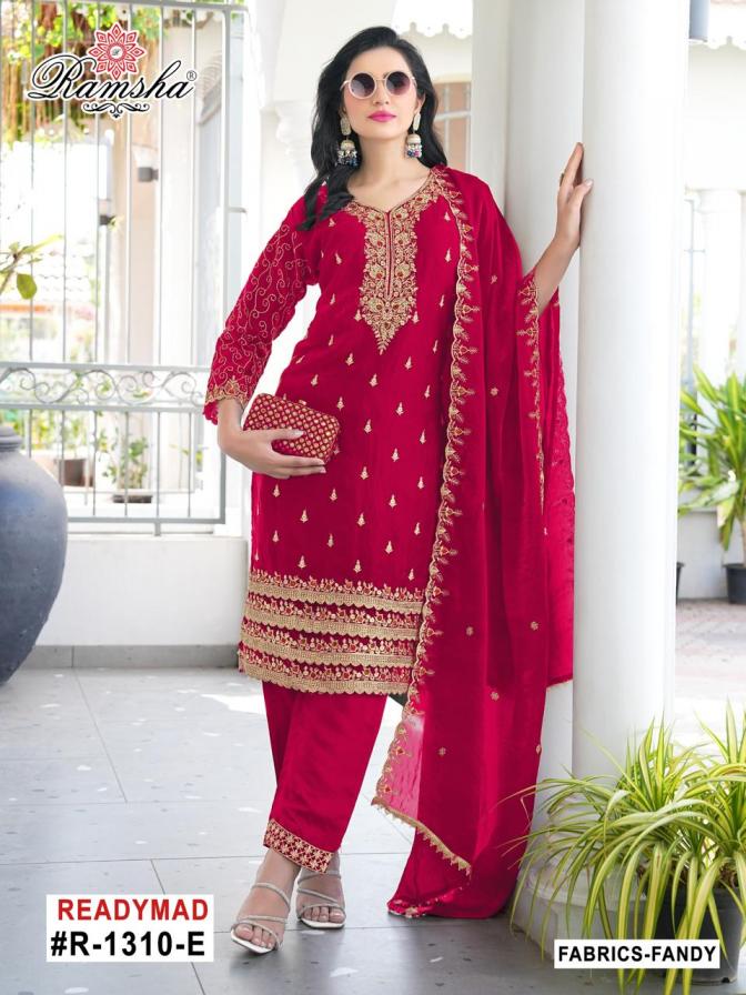 RAMSHA R 1310NX FANDY READYMADE DESIGNER PAKISTANI SUIT ONLINE