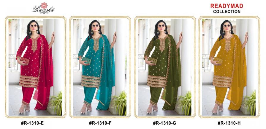 RAMSHA R 1310NX FANDY READYMADE DESIGNER PAKISTANI SUIT ONLINE