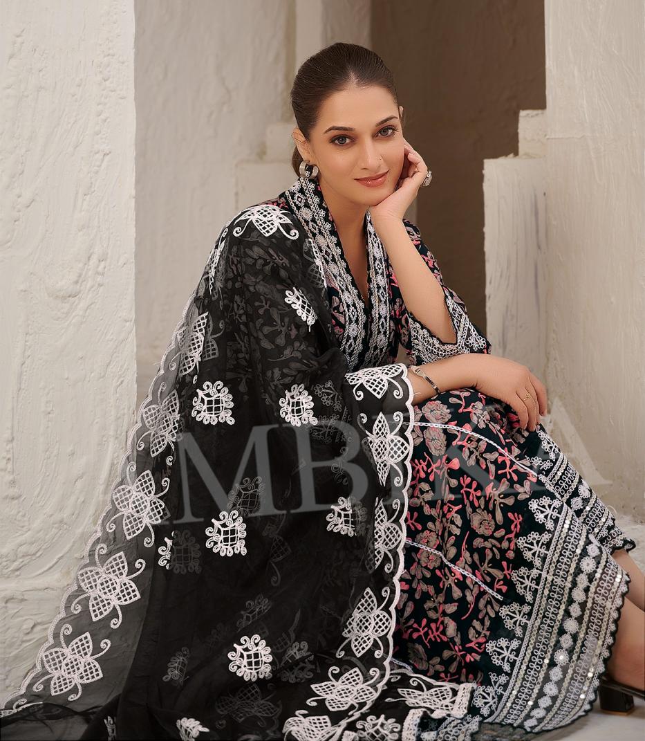 AMBIKA EXPRESS ETHNIC STYLE FULL STITCH RAYON COMBO SET 3PCS DRESS