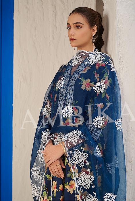 AMBIKA EXPRESS ETHNIC STYLE FULL STITCH RAYON COMBO SET 3PCS DRESS
