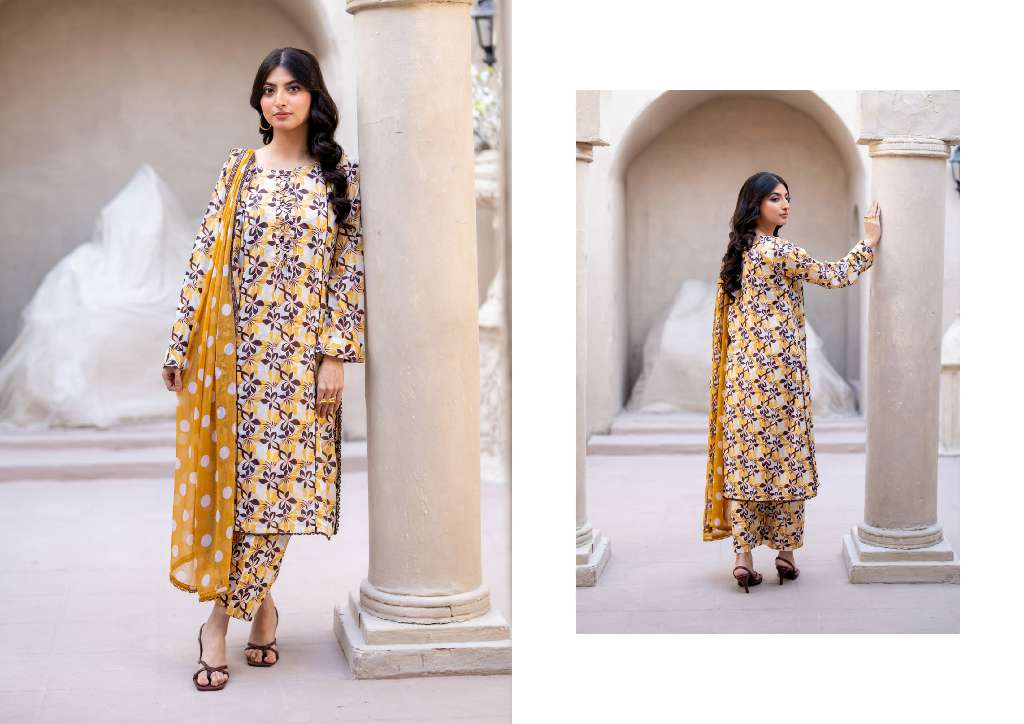 REGALIA IDENTIC WHOLESALE SEPARATES LAWN WITH BAMBER DUPATTA ORIGINAL PAKISATNI SUITS