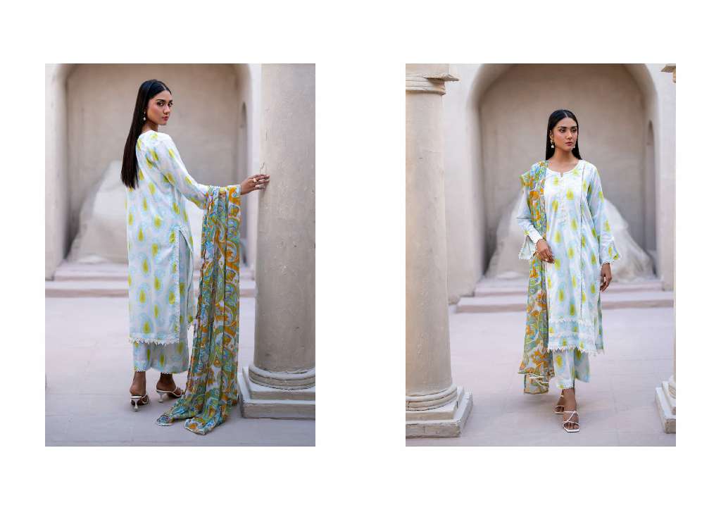 REGALIA IDENTIC WHOLESALE SEPARATES LAWN WITH BAMBER DUPATTA ORIGINAL PAKISATNI SUITS