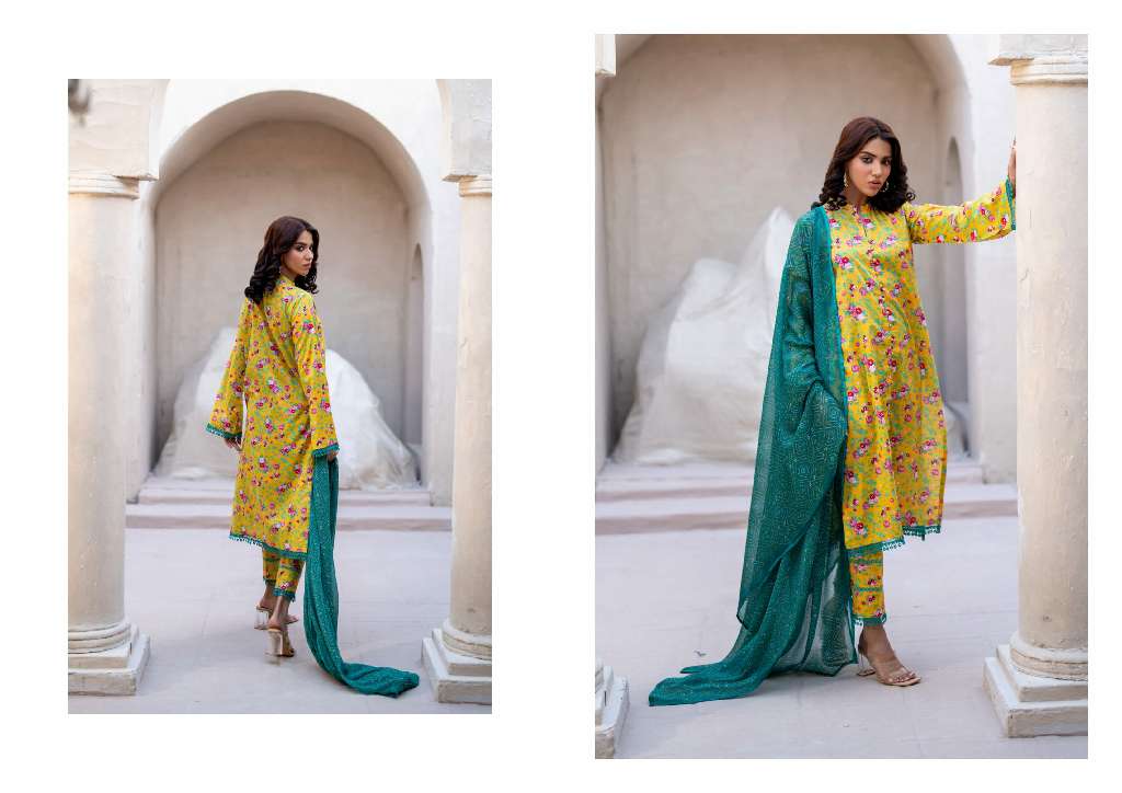 REGALIA IDENTIC WHOLESALE SEPARATES LAWN WITH BAMBER DUPATTA ORIGINAL PAKISATNI SUITS